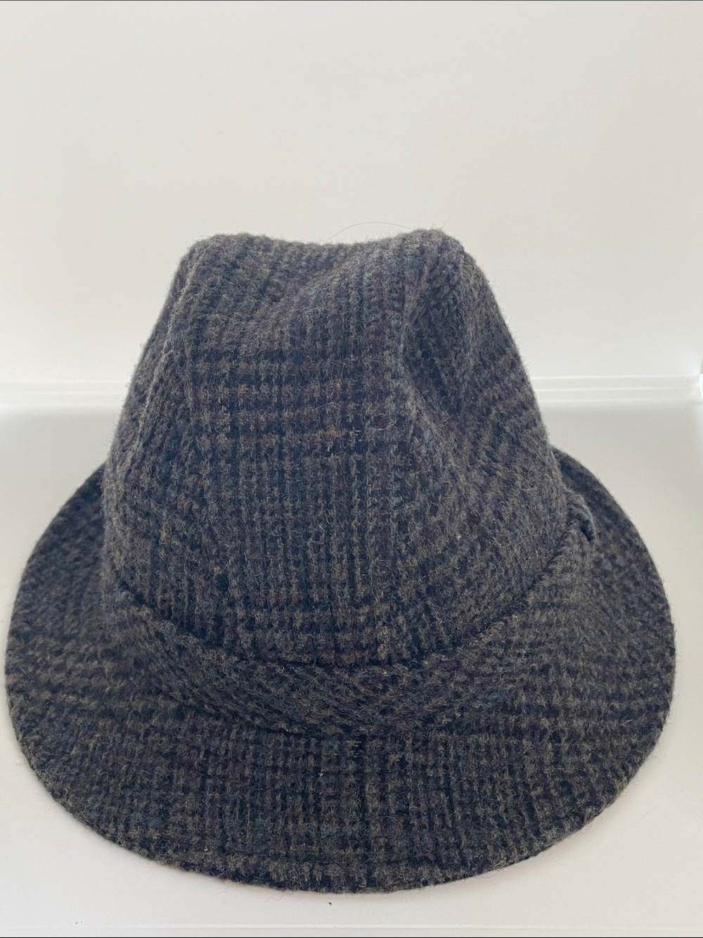 Vintage Pendleton Classic Gentleman’s Tweed Trilby Hat Large Virgin Wool